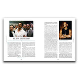Book page with Will Smith images and text on a white background