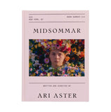 movie screenplay Book cover of 'Midsommar' with florence pugh surrounded by flowers on a pink background