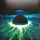 Artistic depiction of a wormhole or black hole with glowing green energy, set against a dark background.