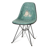Green chair with a Studio Ghibli Totoro design on a white background