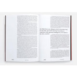 Open book with text on a white background
