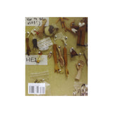 Mannequin parts and accessories on a cardboard surface with text and a barcode.