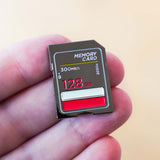 MEMORY CARD ENAMEL PIN