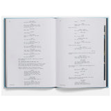 Open book with tscreenplay linesext on a white background