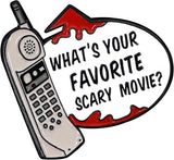 Scream "What's Your Favorite Scary Movie?" Enamel Pin