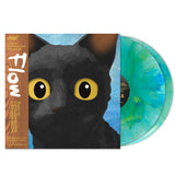 Vinyl record with a black cat illustration on the cover from the Oscar winning movie FLOW.