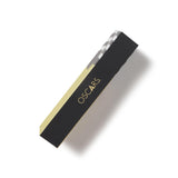 Black and gold box with 'Oscars' branding on a white background. Oscar Statue the Academy Awards Show official Oscars Logo Merchandise Collectible ballpoint pen in Oscars logo gift box.