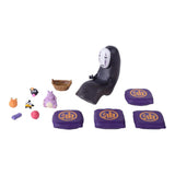 Collection of figurines and props from Studio Ghibli on a white background