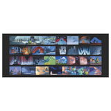 Collection of animated scene thumbnails arranged in a grid on a white background