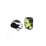 BRIDE AND FRANKENSTEIN ENAMEL PIN SET