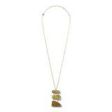 BROKEN PLATES RECTANGLE SHARDS DROP NECKLACE