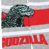 Godzilla Monster Gray Athletic Crew Socks
