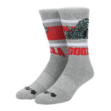 Godzilla Monster Gray Athletic Crew Socks