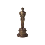 chocolate oscar statuette dusted with gold powder