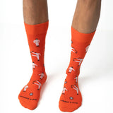 CLOCKWORK ORANGE PATTERN SOCKS