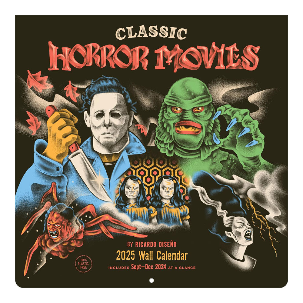 CLASSIC HORROR MOVIES 2025 WALL CALENDAR Academy Museum Store