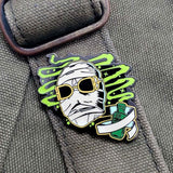 INVISIBLE MAN ENAMEL PIN- GLOW IN THE DARK