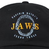 Black cap with 'JAWS' logo and text on a white background