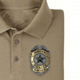JAWS AMITY ISLAND POLICE CHIEF BADGE AND PATCH LIMITED EDITION PROP REPLICA