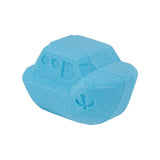 JAWS Logo Bath Bombs from Bandai Japan featuring the JAWS movie logo - a little blue ship shaped like the Orca from the movie 