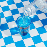 JAWS MOVIE POSTER LOGO 2 OZ MINI GLASS