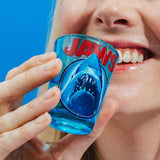 JAWS MOVIE POSTER LOGO 2 OZ MINI GLASS