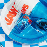 JAWS MOVIE POSTER LOGO 2 OZ MINI GLASS