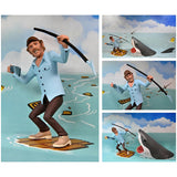 TOONY TERRORS - 6IN SCALE ACTION FIGURES - QUINT AND SHARK 2-PACK (JAWS)