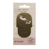 Bookmark with 'Pride & Prejudice' design on a Pulleyway Press packaging