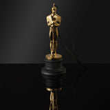 Gold Oscar Statuette Christmas Tree Holiday Ornament Collectible Box Academy Awards