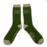 PRIDE & PREJUDICE "I'M QUITE AT MY LEISURE" FUZZY SOCKS