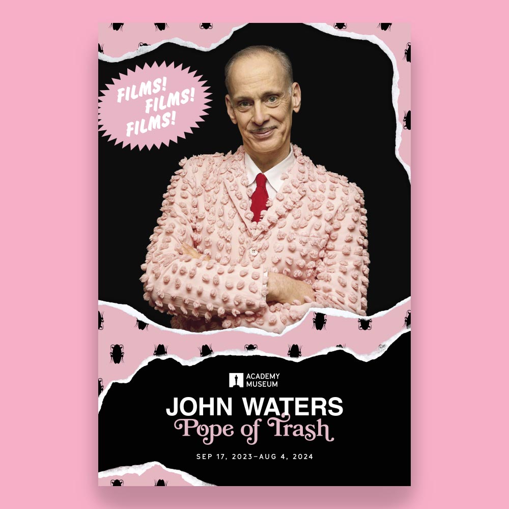 JOHN WATERS SIGNED EXHIBITION POSTER
