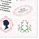 PRIDE & PREJUDICE 20TH ANNIVERSARY STICKER SET