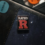 RATED R ENAMEL PIN