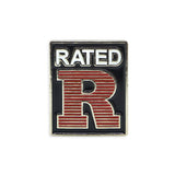RATED R ENAMEL PIN