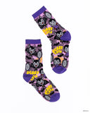 Dracula Shimmer Sheer Crew Sock
