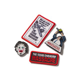 The Texas Chainsaw Massacre Iron-On Patch & Lapel Pin Set