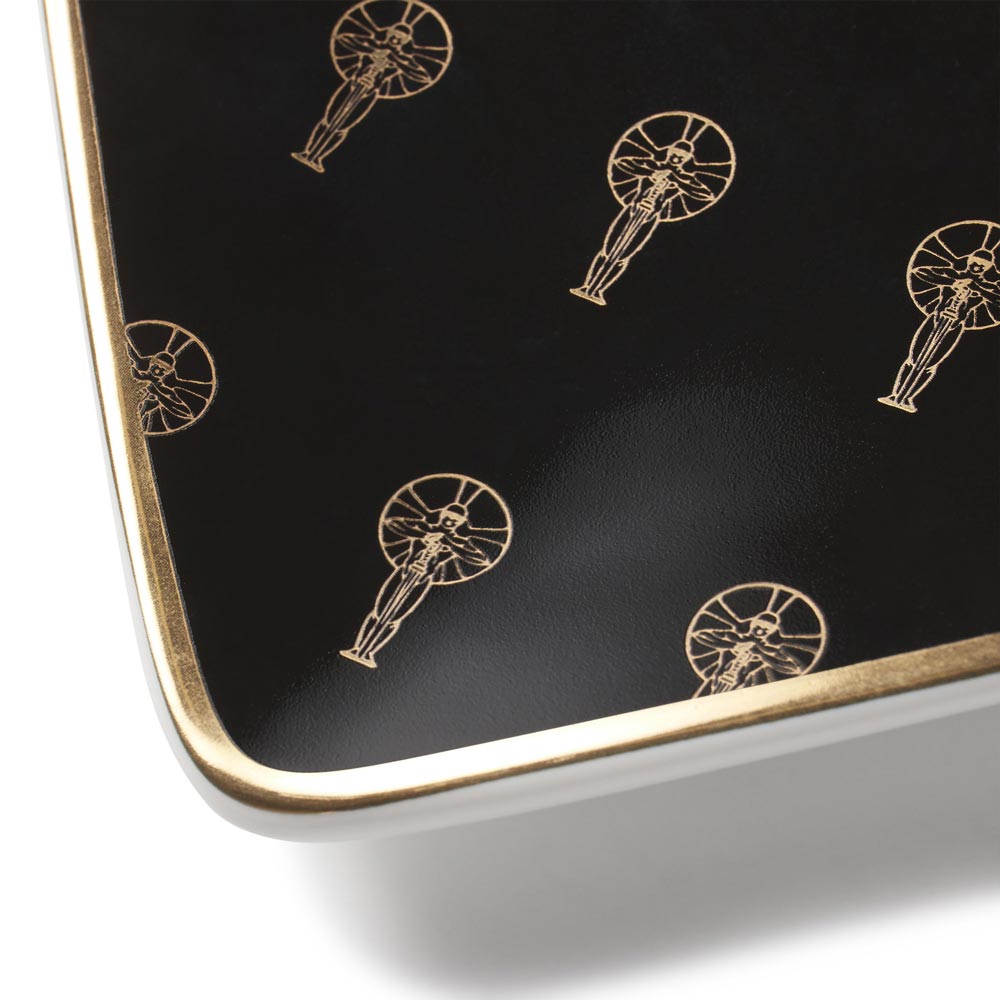 Official Oscars® Logo Black and Gold Ceramic Trinket Tray | ACADEMY ...