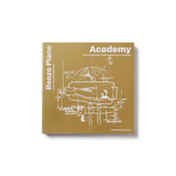 Book titled 'Academy' by Renzo Piano on a white background