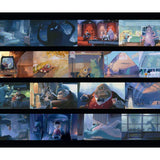 Collage of animated scenes featuring characters from a movie or show.