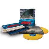 Vinyl record set with 'Jaws' branding and a yellow disc on a white background