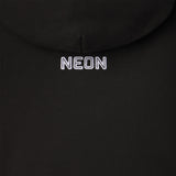 Black hoodie with 'NEON' embroidered on the chest. movie logo of the oscar winning film Parasite by director Bong Joon Ho.
