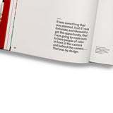 Open book with text on a white background