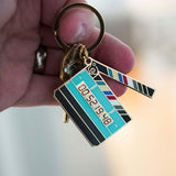 GLOW IN THE DARK LARGE TIMECODE SLATE KEYCHAIN