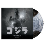 Vinyl record with Godzilla design and Japanese text on the cover