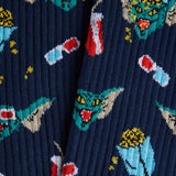 ATHLETIC STRIPE POPCORN SOCKS