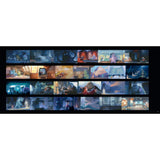 Collage of animated scenes with various characters and settings