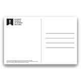 WHITE LOGO TEXT POSTCARD