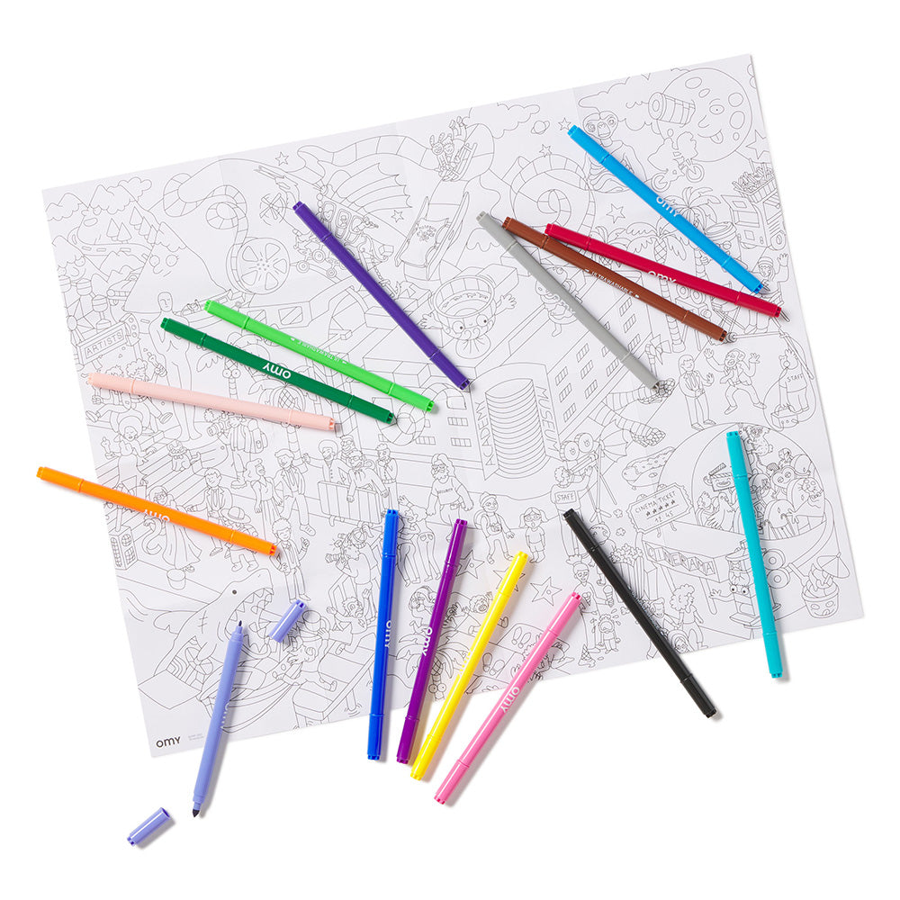16 ULTRA WASHABLE MARKERS – Norman & Jules