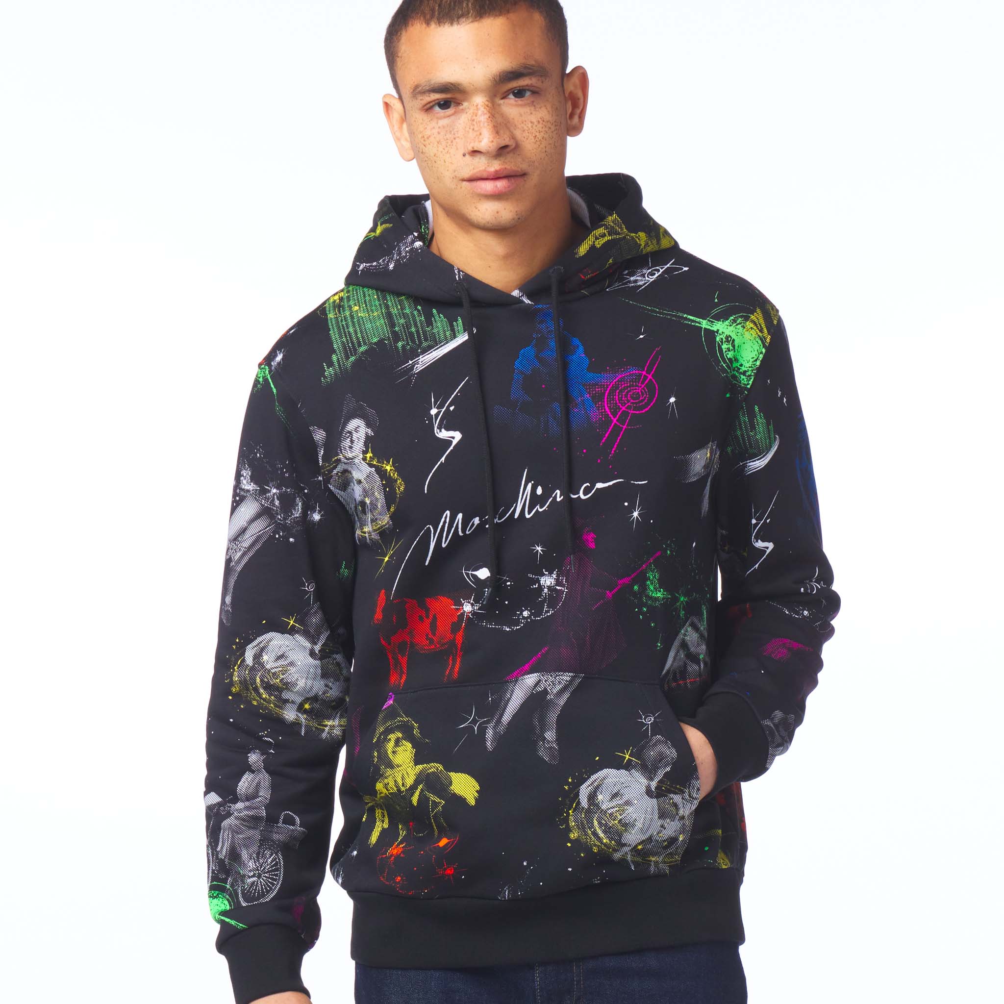 Moschino Paint hoodie  Moschino Official Store